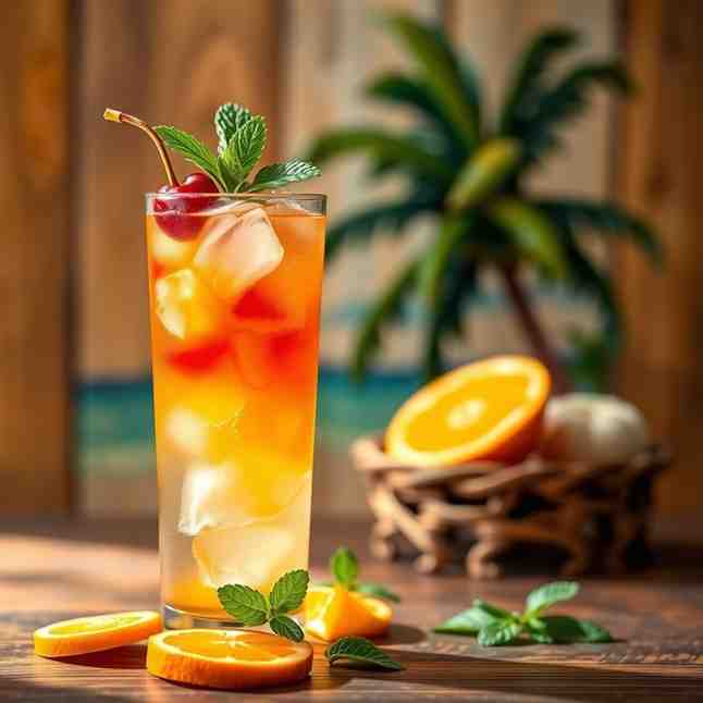 Bacardi Rum Punch - Grenadian Tropical Cocktail Recipe